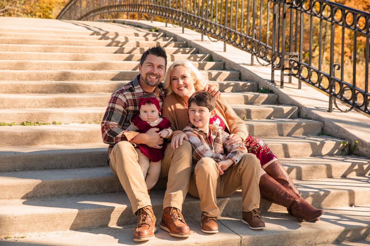 Stephen and Sarah Fritz with their two children