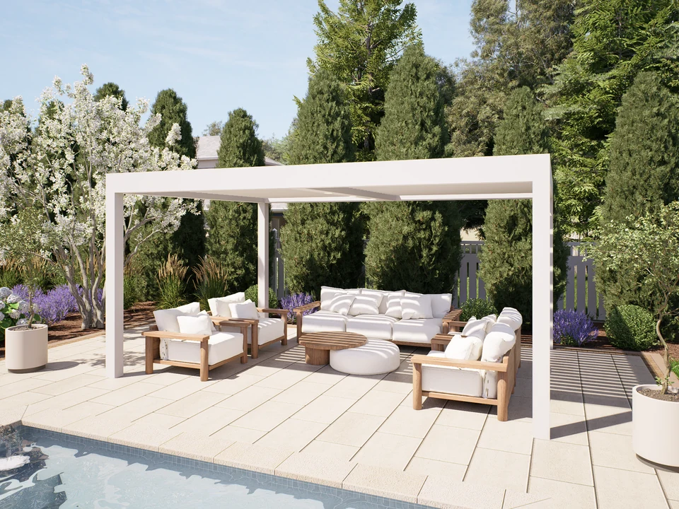 Design visualization: Poolside lounge